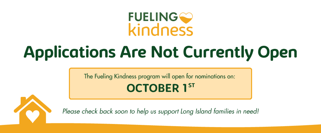 Fueling Kindness program open for nominations starting October 1st.